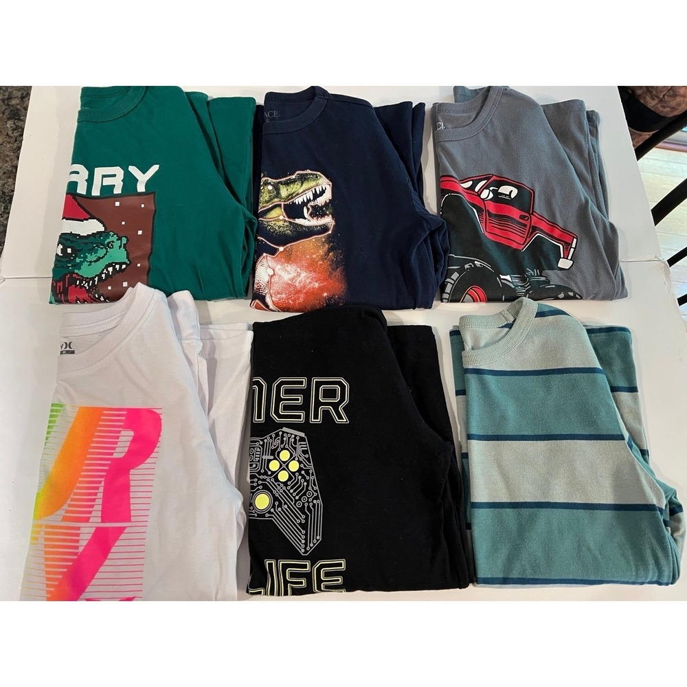 Boys‎ 10/12 long sleeve tshirts (2412)
